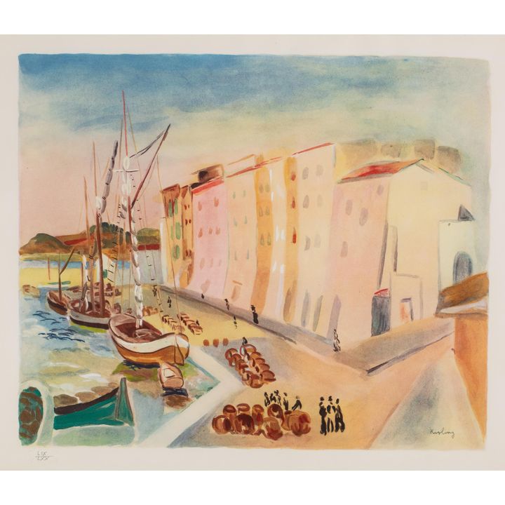 Mojżesz Kisling | Port w Saint Tropez