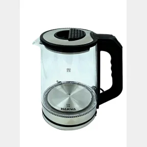 Mellerware 360 Degree Cordless Glass Kettle Grey 1.8L 1800W Omega |USED