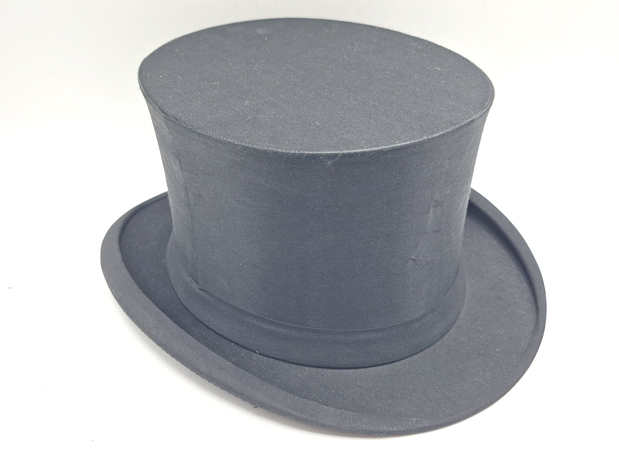 Antique Mens Top Hat And Box