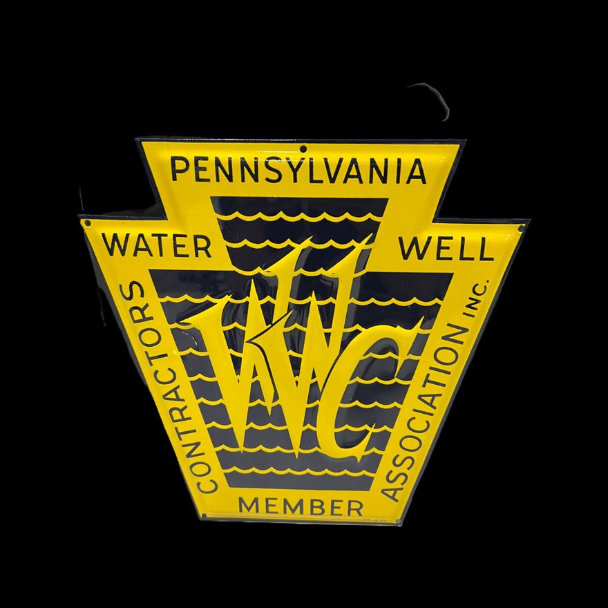 Pennsylvania Water Well Contractors Association Member Porcelain Sign