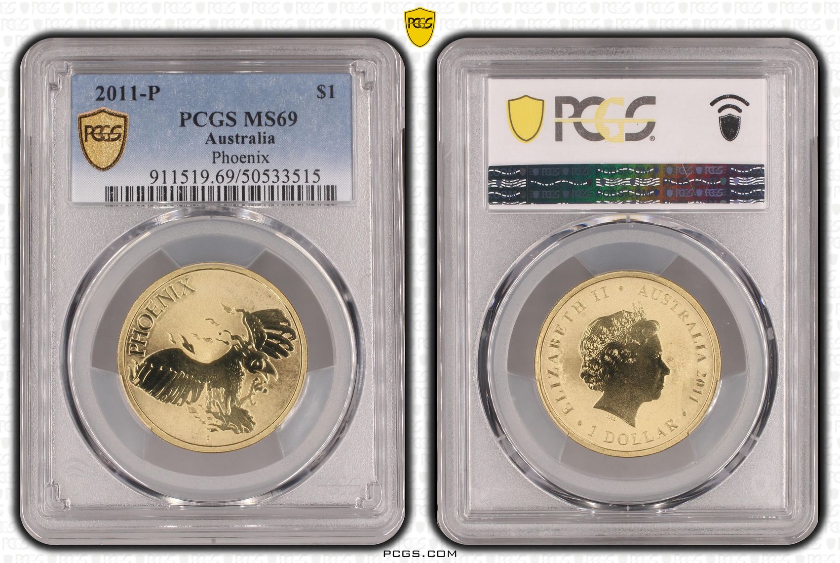 Phoenix POP 2/0, One Dollar, 2011-P, PCGS MS69