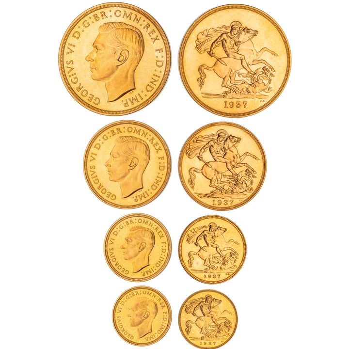 Great Britain, George VI, Proof Set, 1937, aFDC - FDC