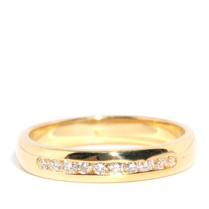 18 Carat Gold Diamond Band,