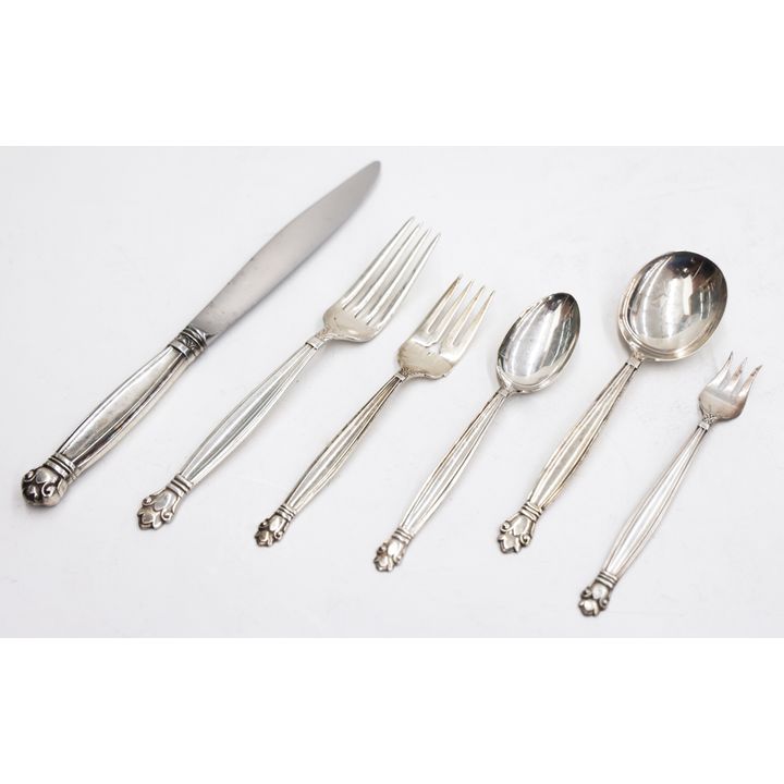 168pc Manchester Copenhagen Sterling Flatware Service