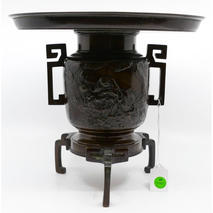 Meiji Japanese Bronze Usubata 10''