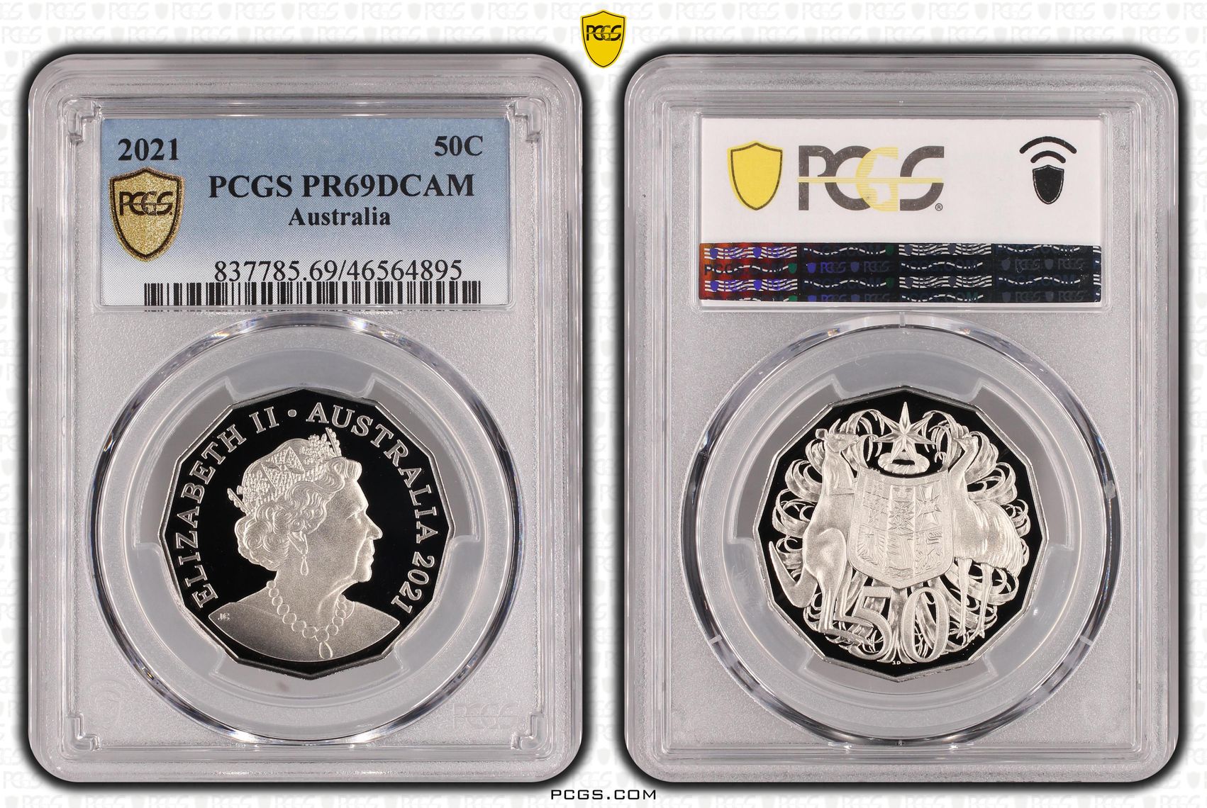 Fifty Cent, 2021, PCGS PR69DCAM