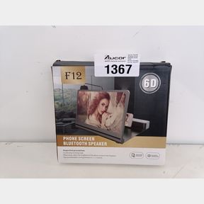 6D PORTABLE MOBILE SCREEN AMPLIFIER F12 - BLACK
