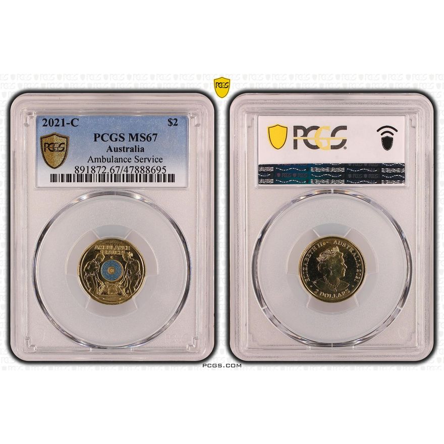 Ambulance Service, Two Dollar, 2021-C, PCGS MS 67