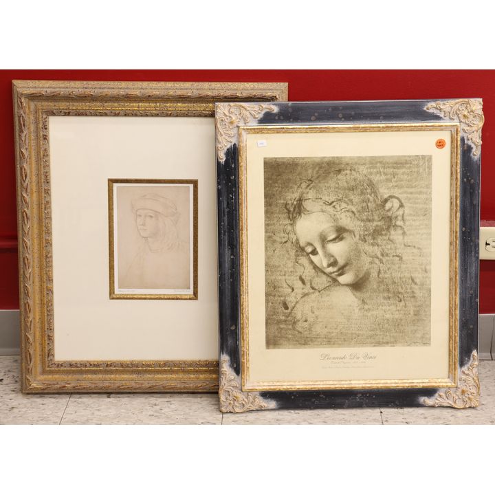 2pc Renaissance Fine Art Prints Framed 24''x20'' Approx.