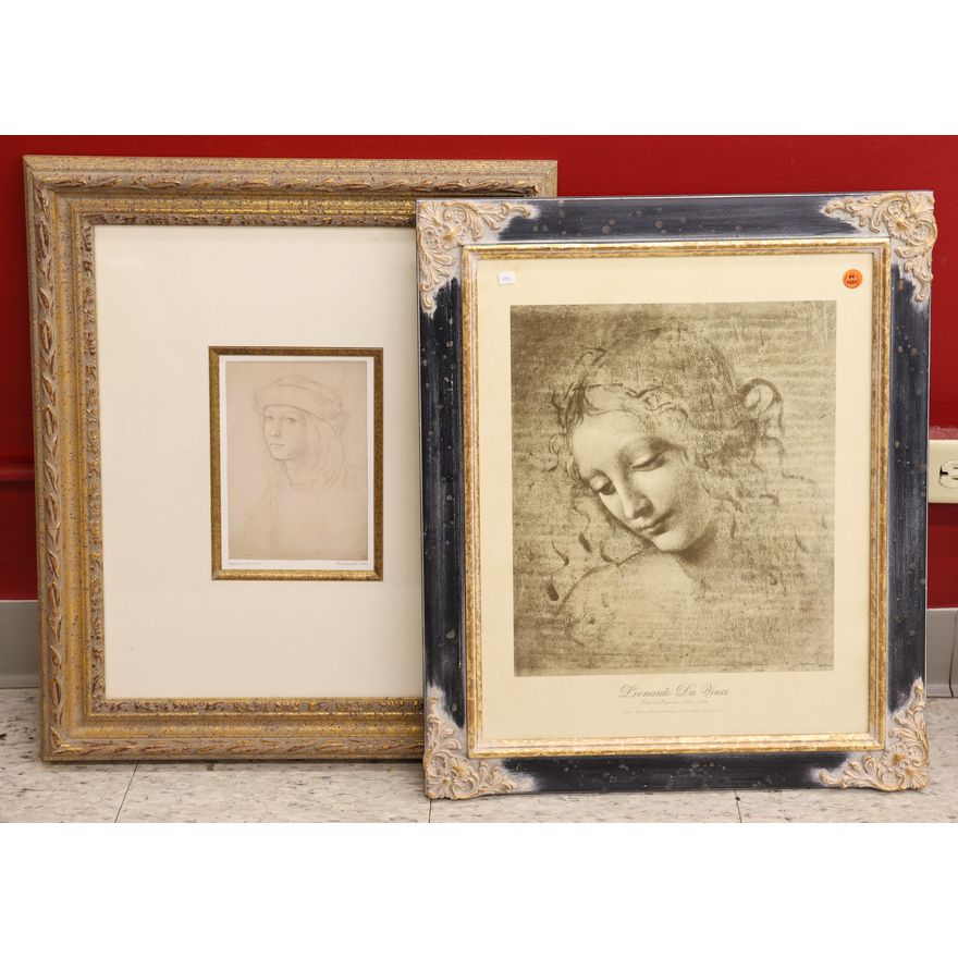 2pc Renaissance Fine Art Prints Framed 24''x20'' Approx.