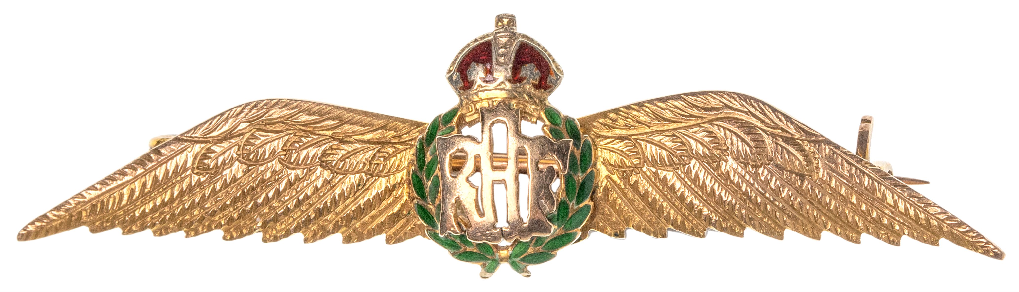 354 · Great Britain, Gold RAF Sweetheart Brooch, 1939 - 1945, VGC