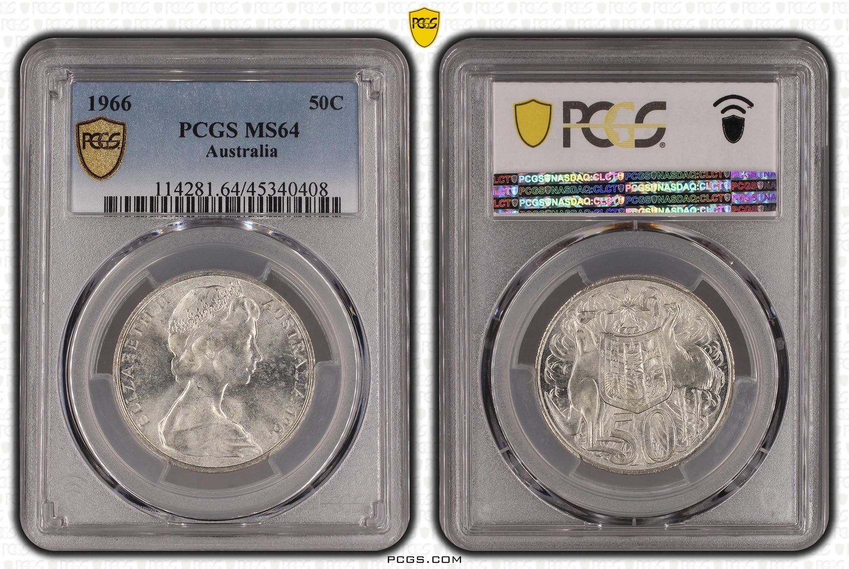 Fifty Cent, 1966, PCGS MS64