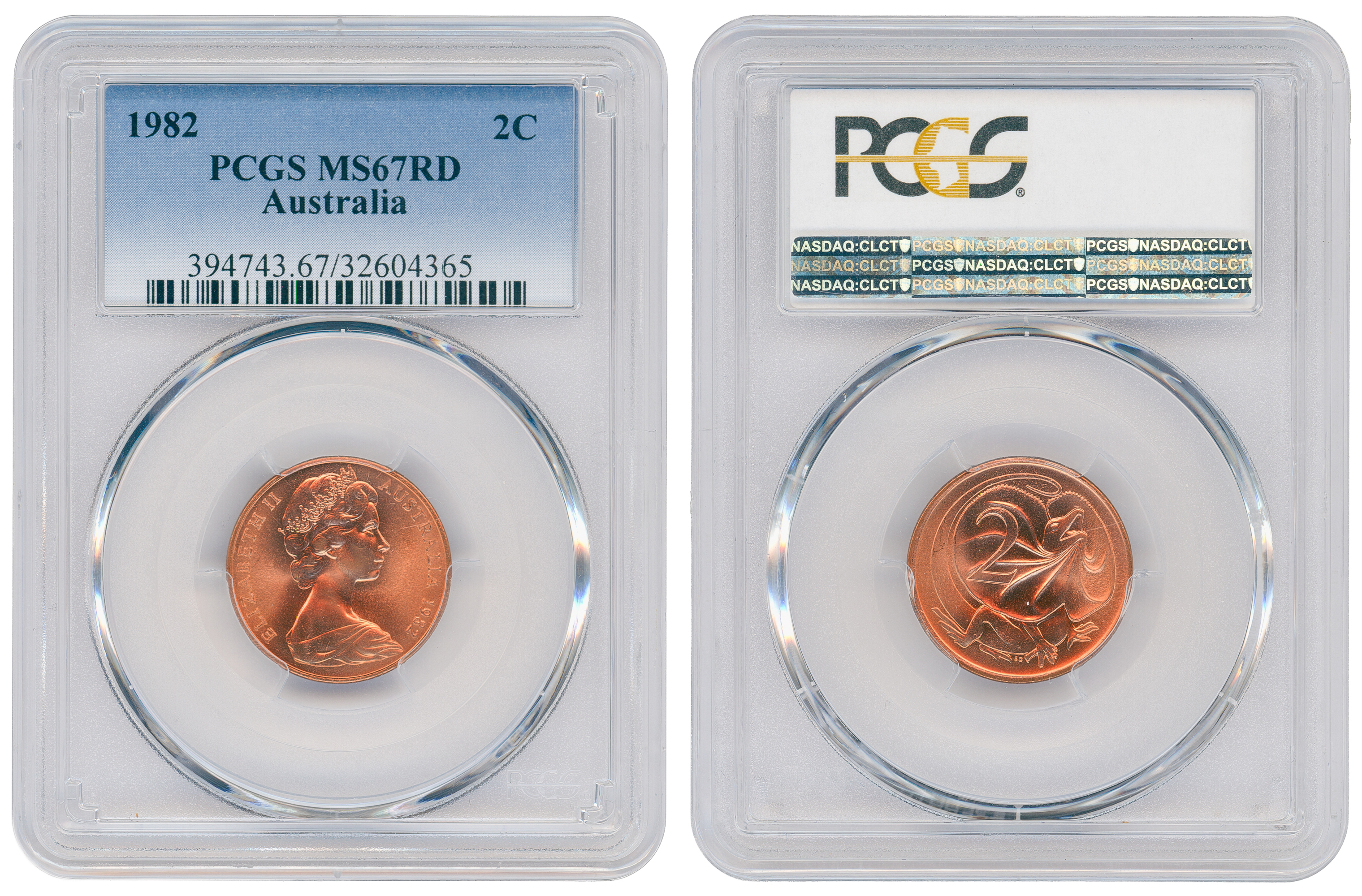 Two Cent, 1982, PCGS MS67RD
