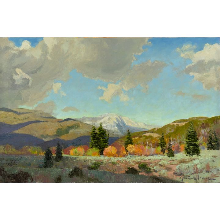 Steven Lee Adams (1962- ): Cloud Dance Above Ketchum, 2008