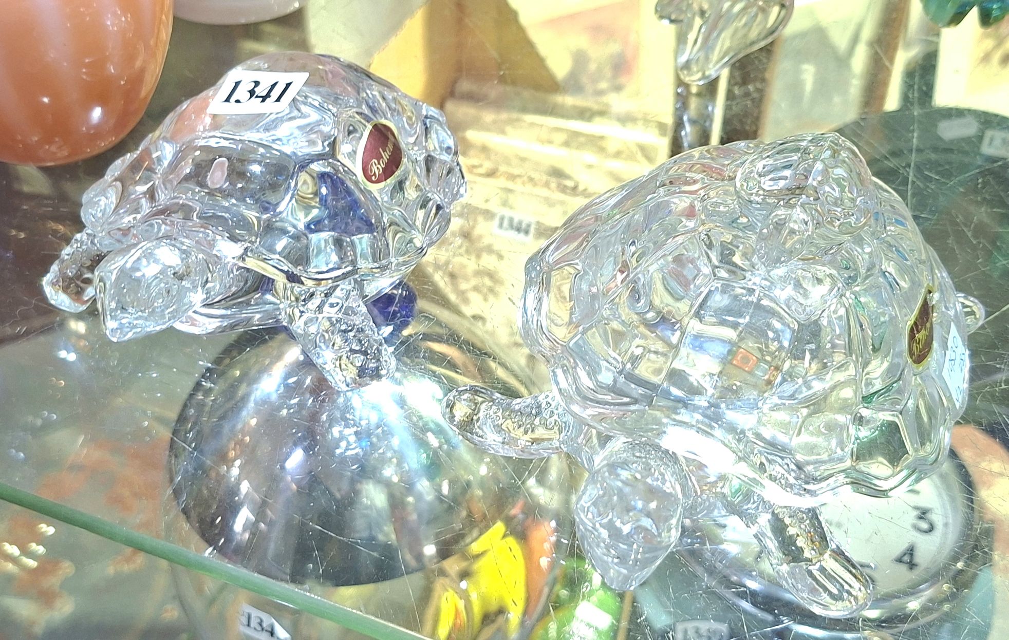 1341 · BOHEMAX CRYSTAL TURTLE DUO