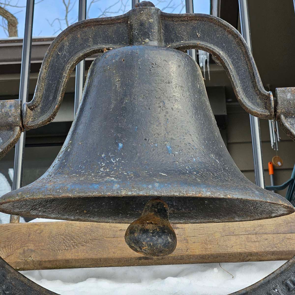 Large Cast Iron Bell & Yoke American Bell & Foundry No. 12