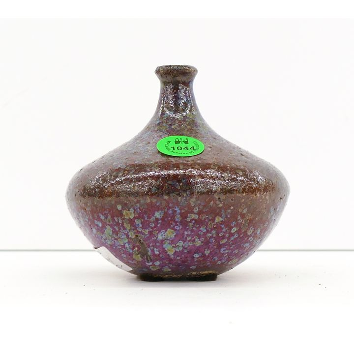 Esther Beasley Small Flambe Glazed Vase 3.5''