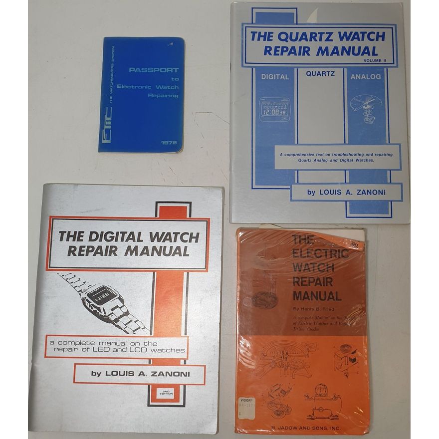 Electronic & Quartz Watch Repair Books (x4)