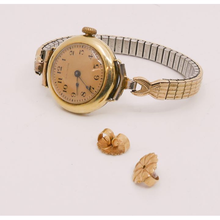 Ladies Waltham 14K Gold Case Wristwatch Etc