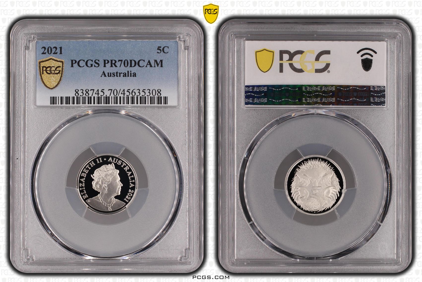 Five Cent, 2021, PCGS PR70DCAM