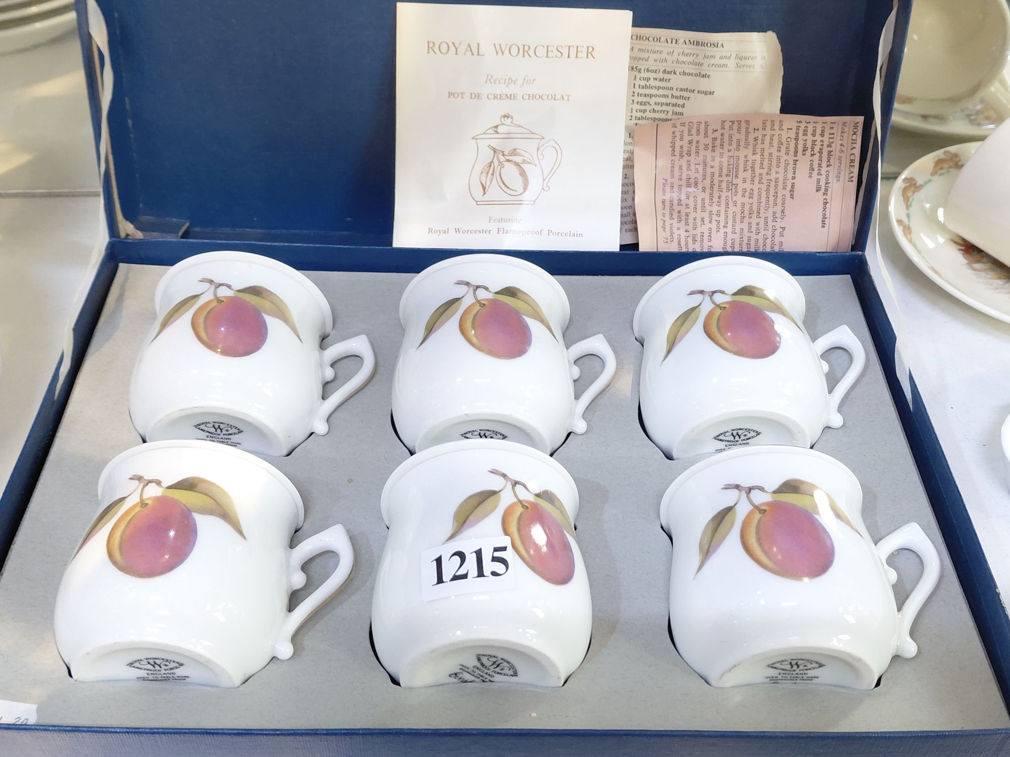 Royal Worcester Evesham Chocolate Pots