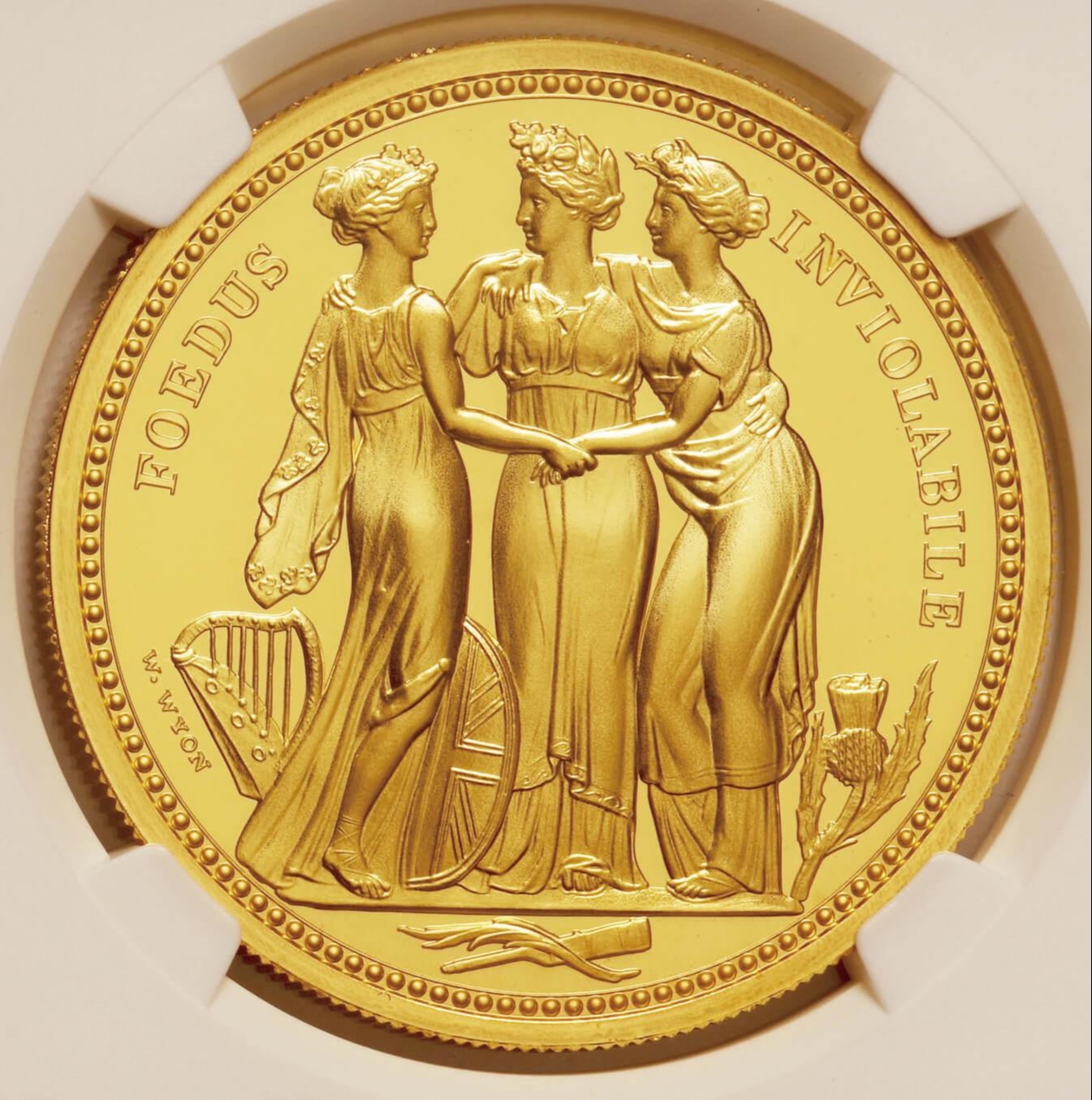 英国-GB. 200ポンド(2オンス)金貨 ＜スリーグレイセス＞ 偉大な彫刻師 ...