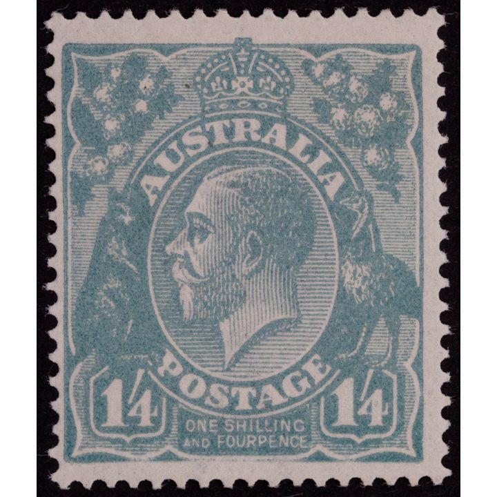 Single Watermark, One Shilling & Fourpence, 1920, Fine