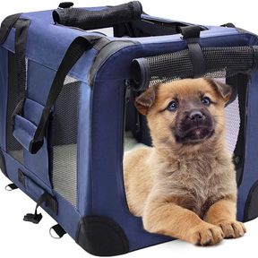 INDOOR & OUTDOOR SOFT PORTABLE FOLDING PET CARRIER TRAVEL