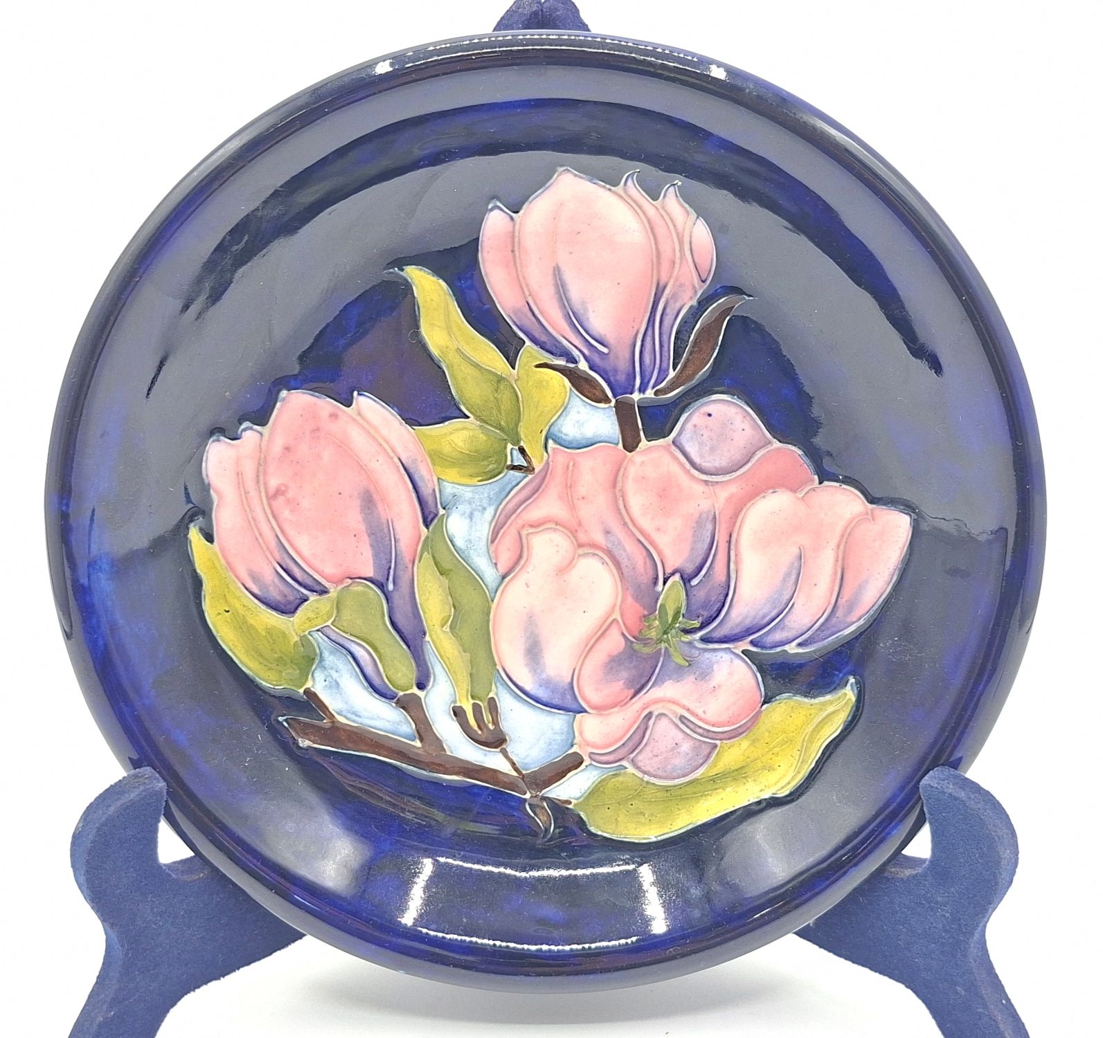 96 · WALTER MOORCROFT MAGNOLIA PLATE