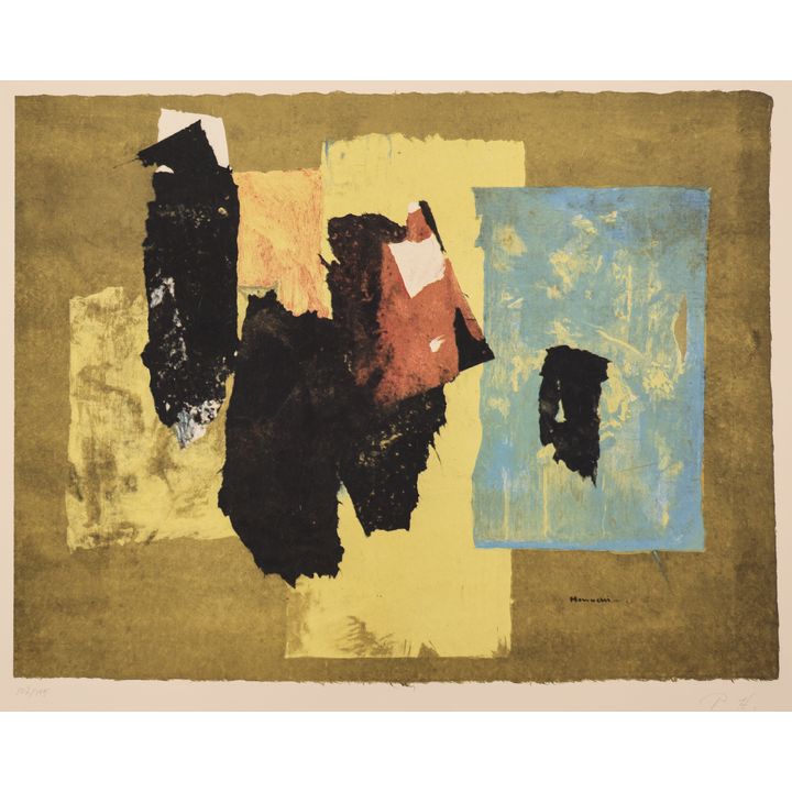 Paul Horiuchi ''Weathered by Time'' Lithograph