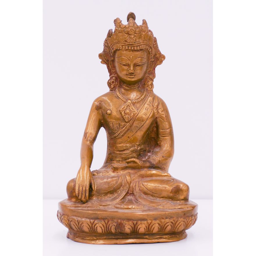 Old Tibetan Brass Seated Tara 8''