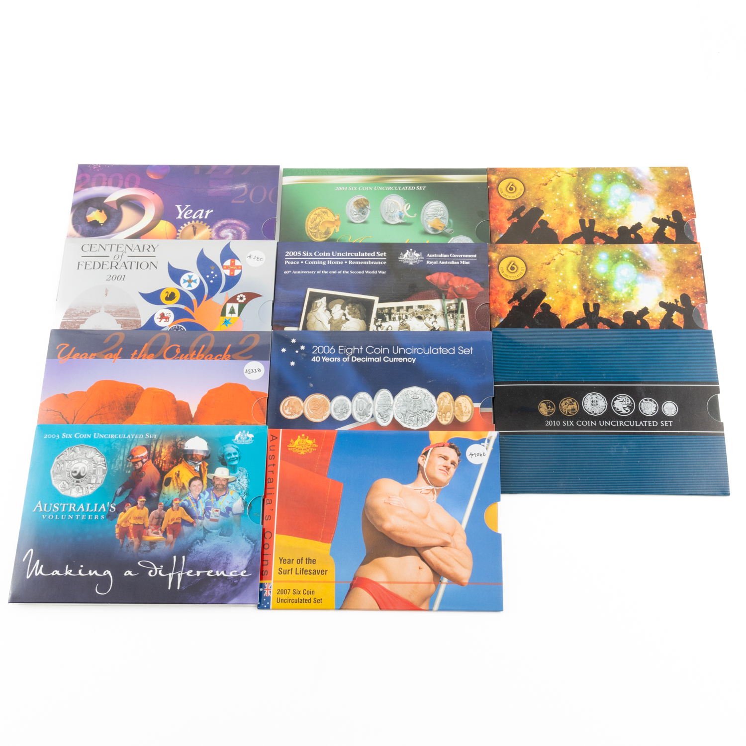 Elizabeth II, Mint Sets, 2000 - 2010, UNC