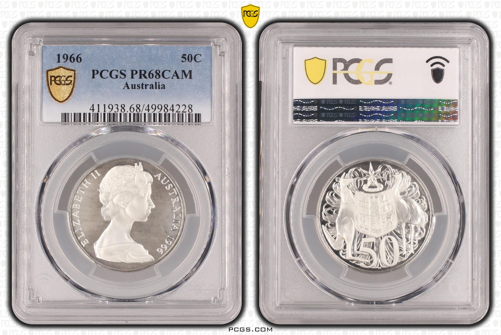 POP 5/0, Fifty Cent, 1966, PCGS PR68CAM