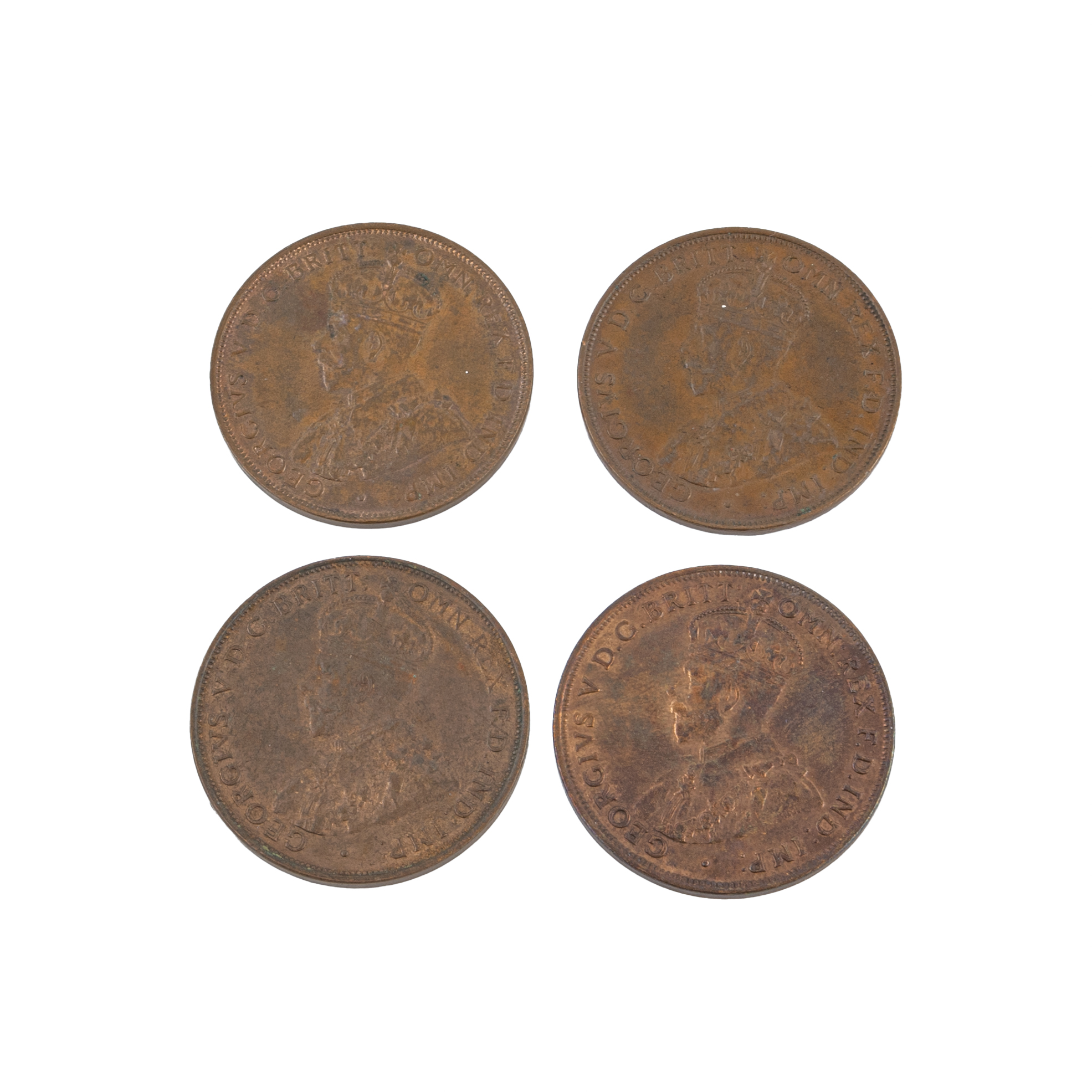 George V, Penny, 1924 - 1936, EF - gEF