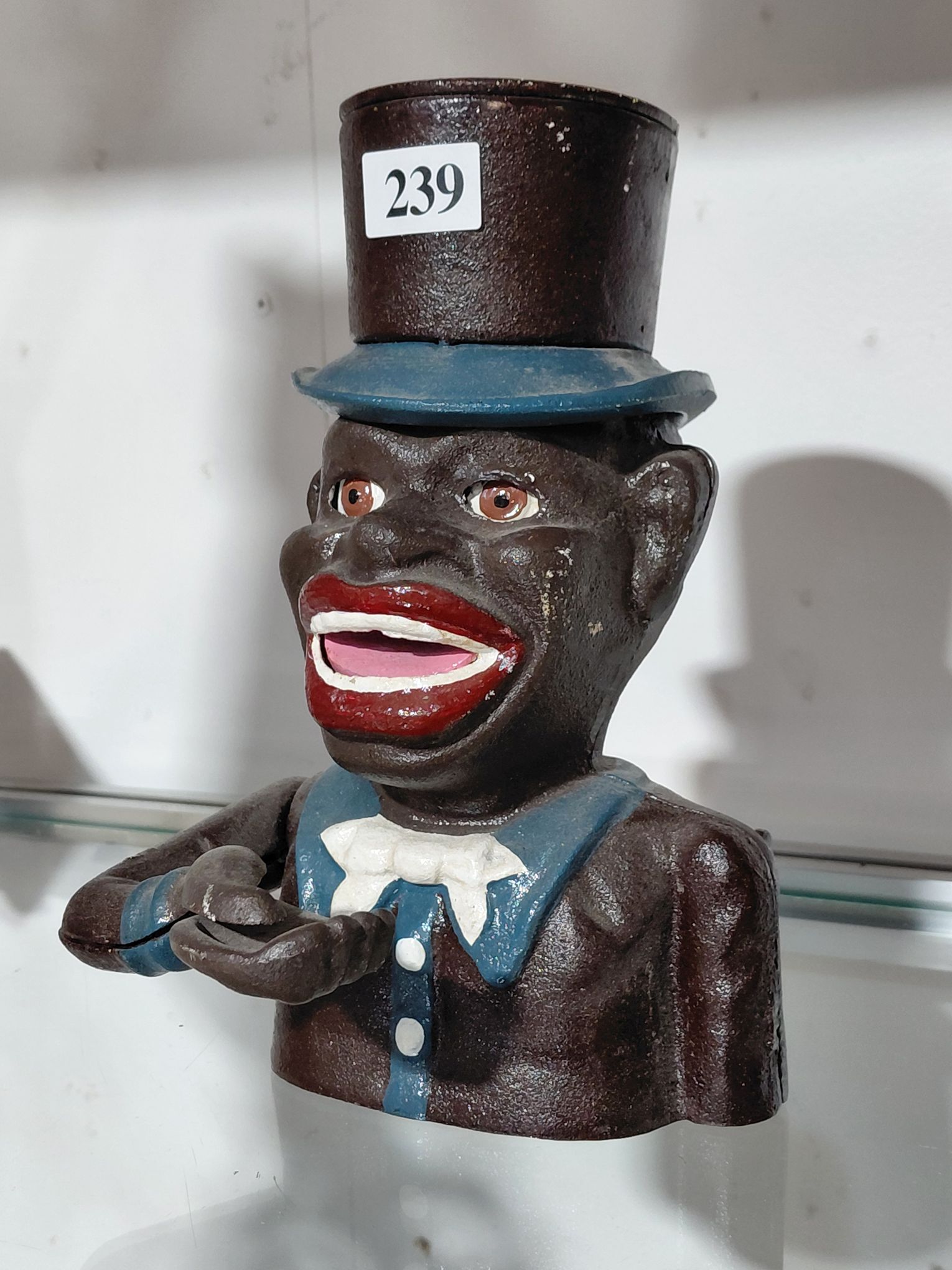 239 · CAST IRON MONEY BOX