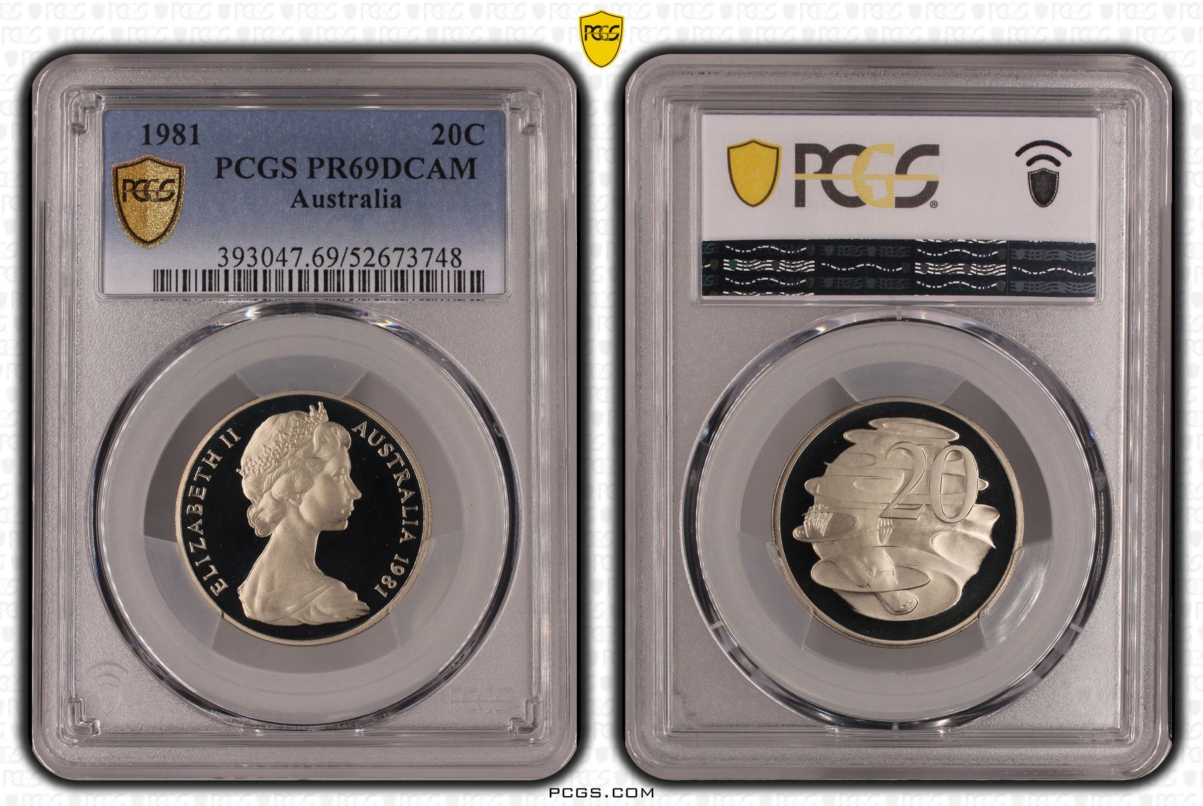 Twenty Cent, 1981, PCGS PR69DCAM
