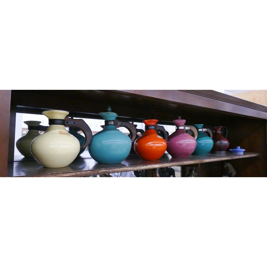 6pc California Pottery Carafes