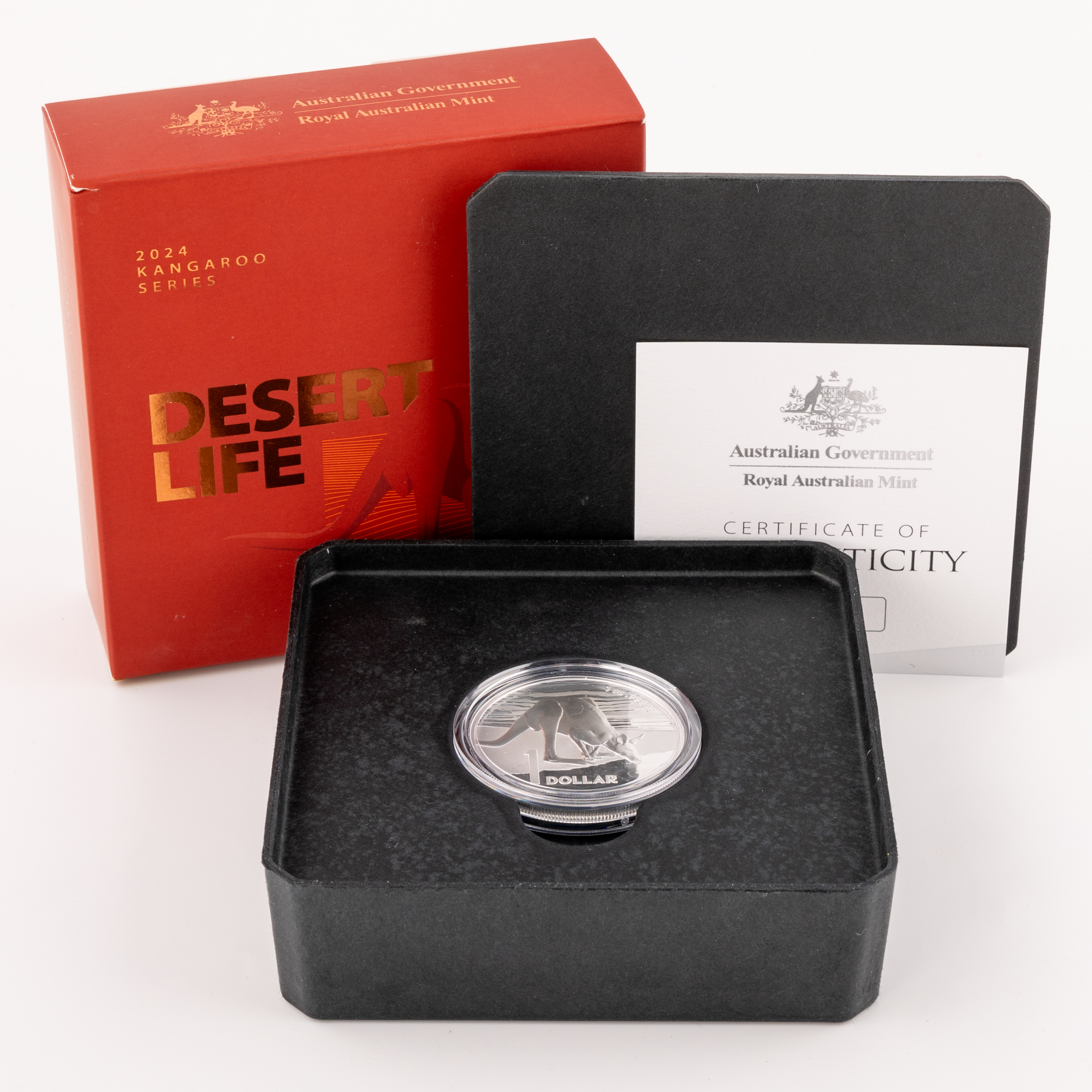 Charles III, Kangaroo Series - Desert Life, One Dollar, 2024, UNC