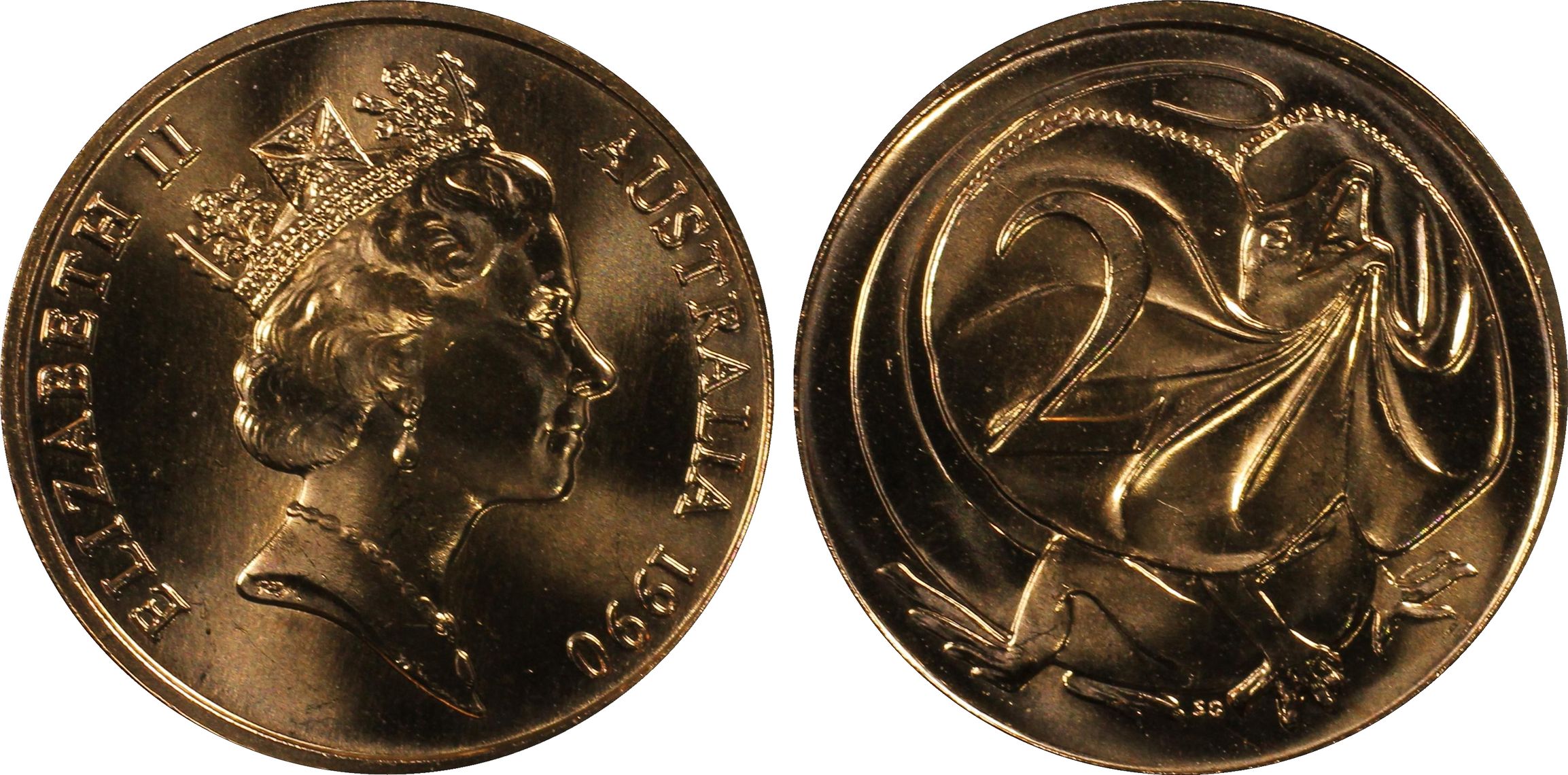 Two Cent, 1990, PCGS MS65RD