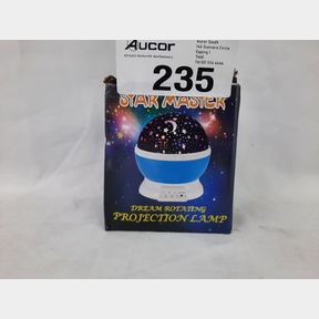 2-IN-1 GALAXY NIGHT LIGHT PROJECTOR WITH 360 ROTATION MULTIPLE COLOURS - BLUE - 2-7 YEARS -