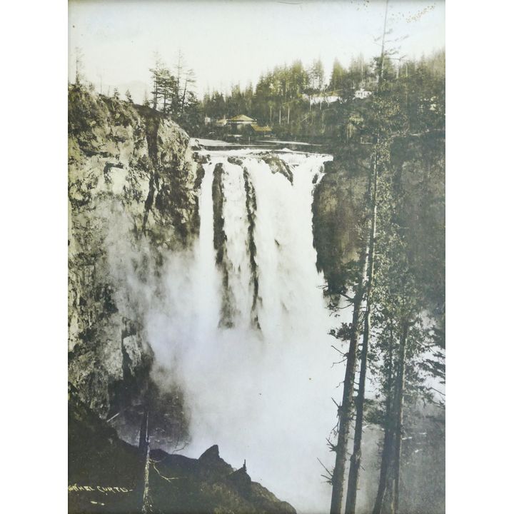 Antique Asahel Curtis ''Snoqualmie Falls'' Photograph