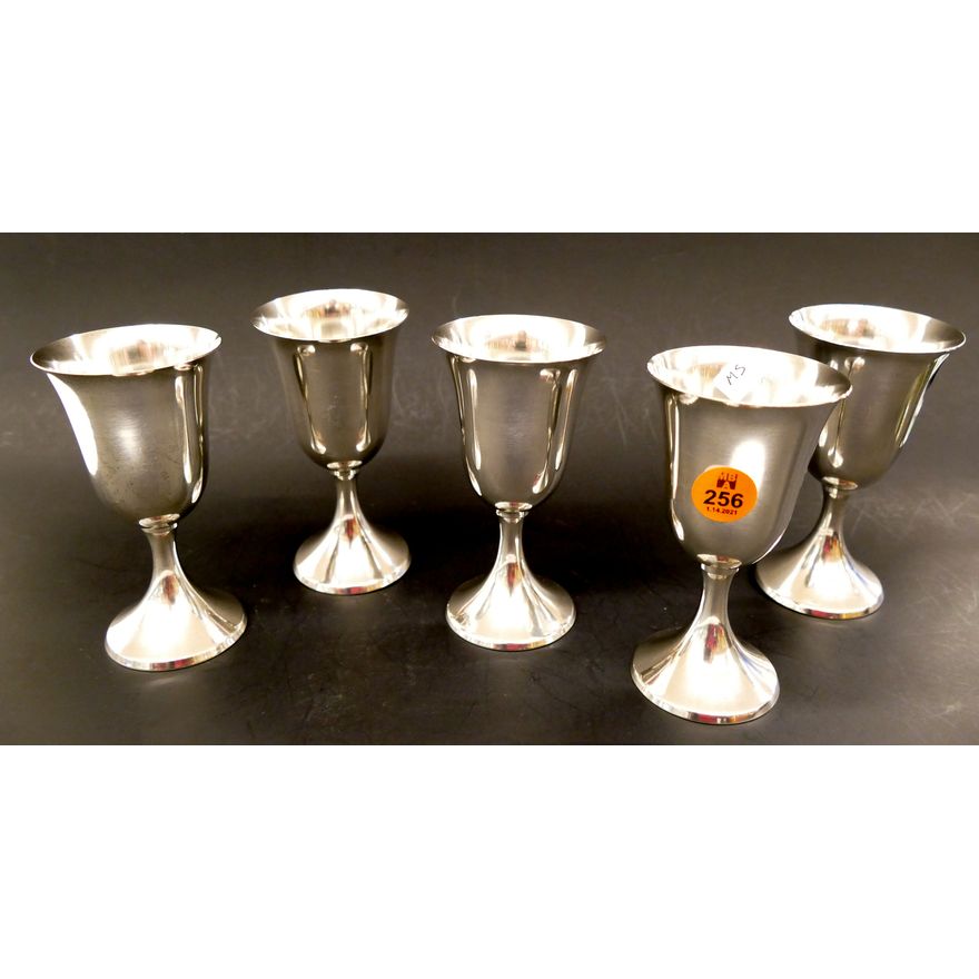 International Sterling Small Goblets- 4.5'' each- 256g