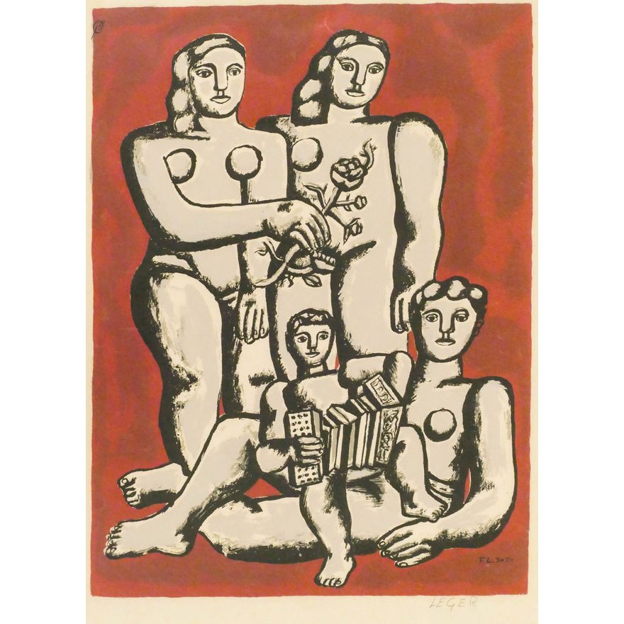 After Fernand Leger ''Accordioniste's Family'' 1950