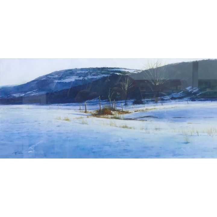 Pete Jordan (b.1949 WA) ''Teanaway Winter'' Watercolor