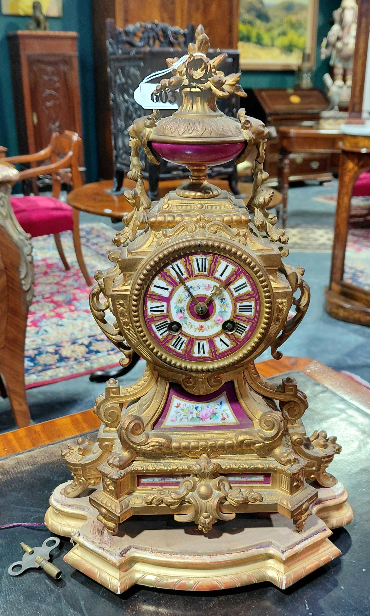 FRENCH GILT CLOCK
