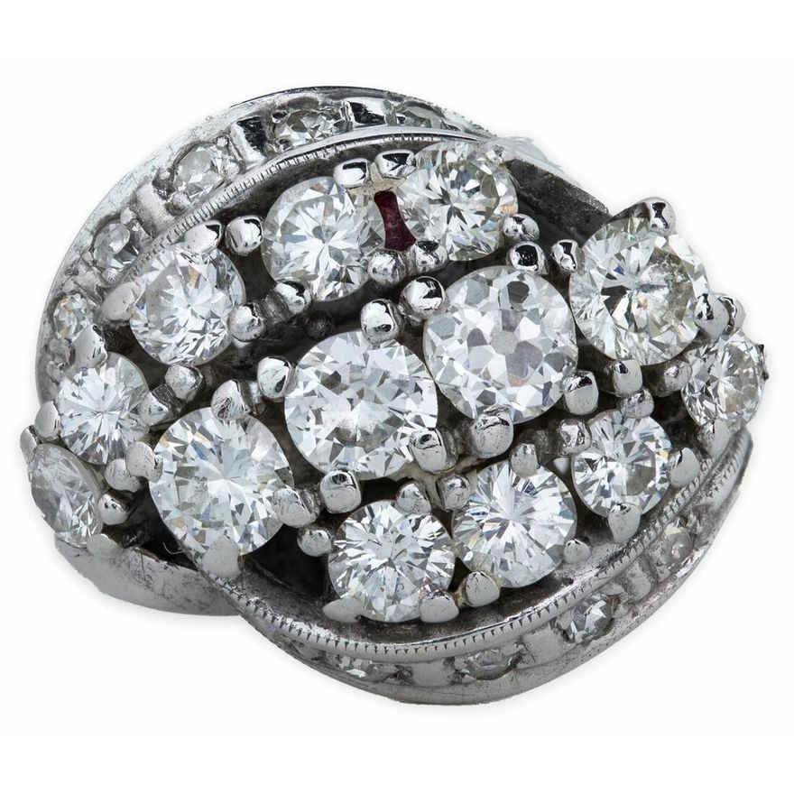 A DIAMOND CLUSTER DRESS RING | Spink
