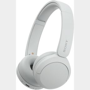SONY WH-CH520 WIRELESS HEADPHONES BLUETOOTH ON-EAR HEADSET WITH MICROPHONE, WHITE