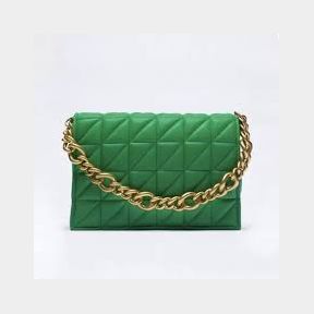 Sissyboy Nylon quilted shoulder bag - green- Bar 727D-B188-FDFD| 51747/7086 HV