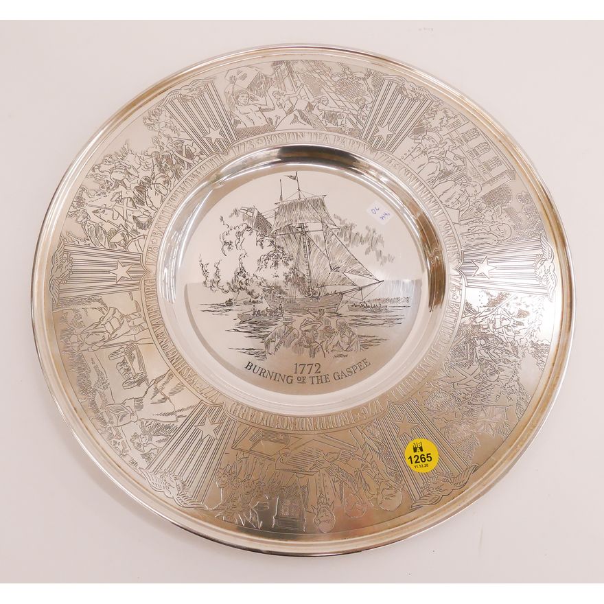 Gorham Sterling Bicentennial Charger- Limited Edition- 13''- 754g