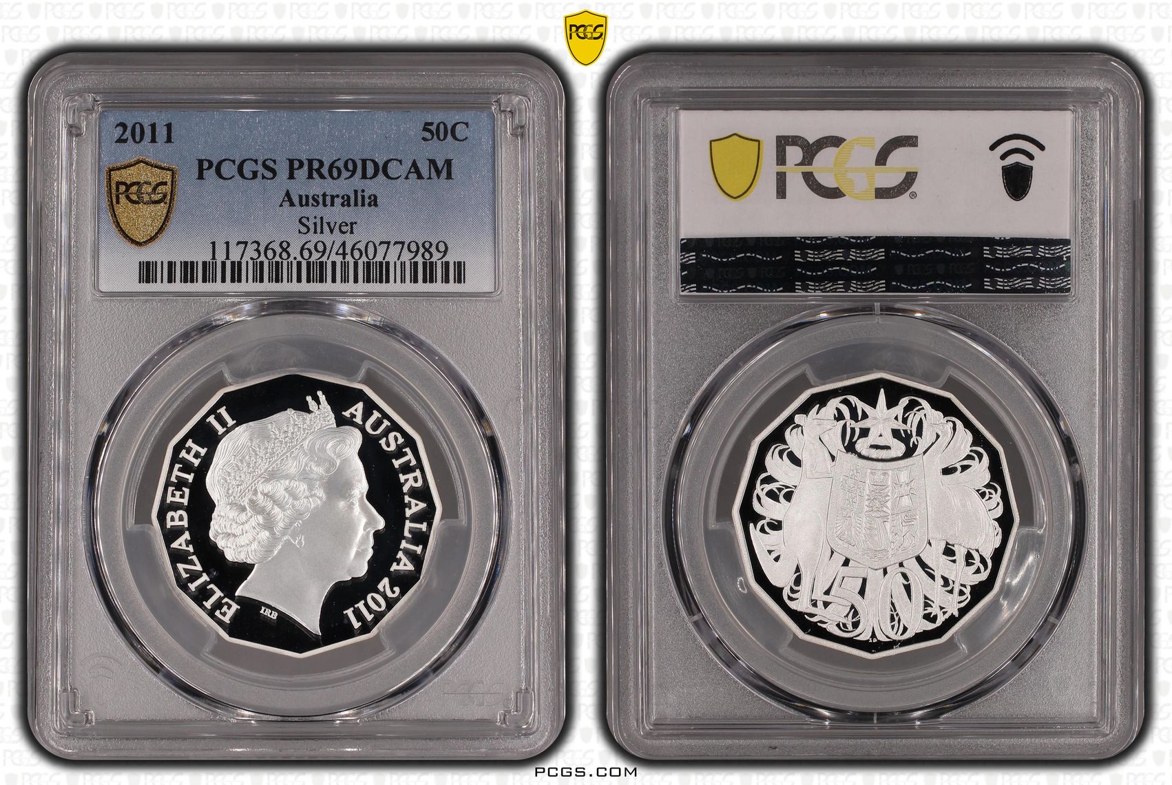 Silver, Fifty Cent, 2011, PCGS PR69DCAM